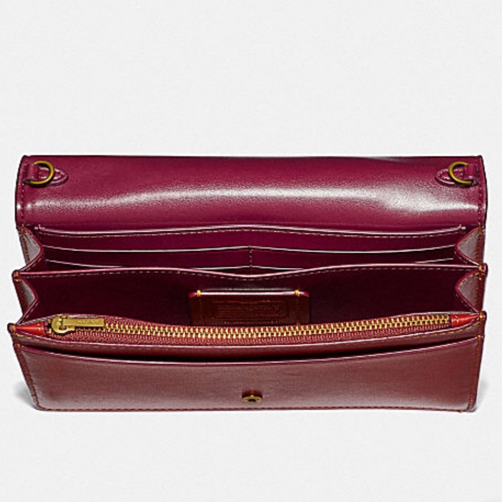 Coach Callie Foldover Chain Clutch with Prairie Floral Print - Picture 3 of 6
